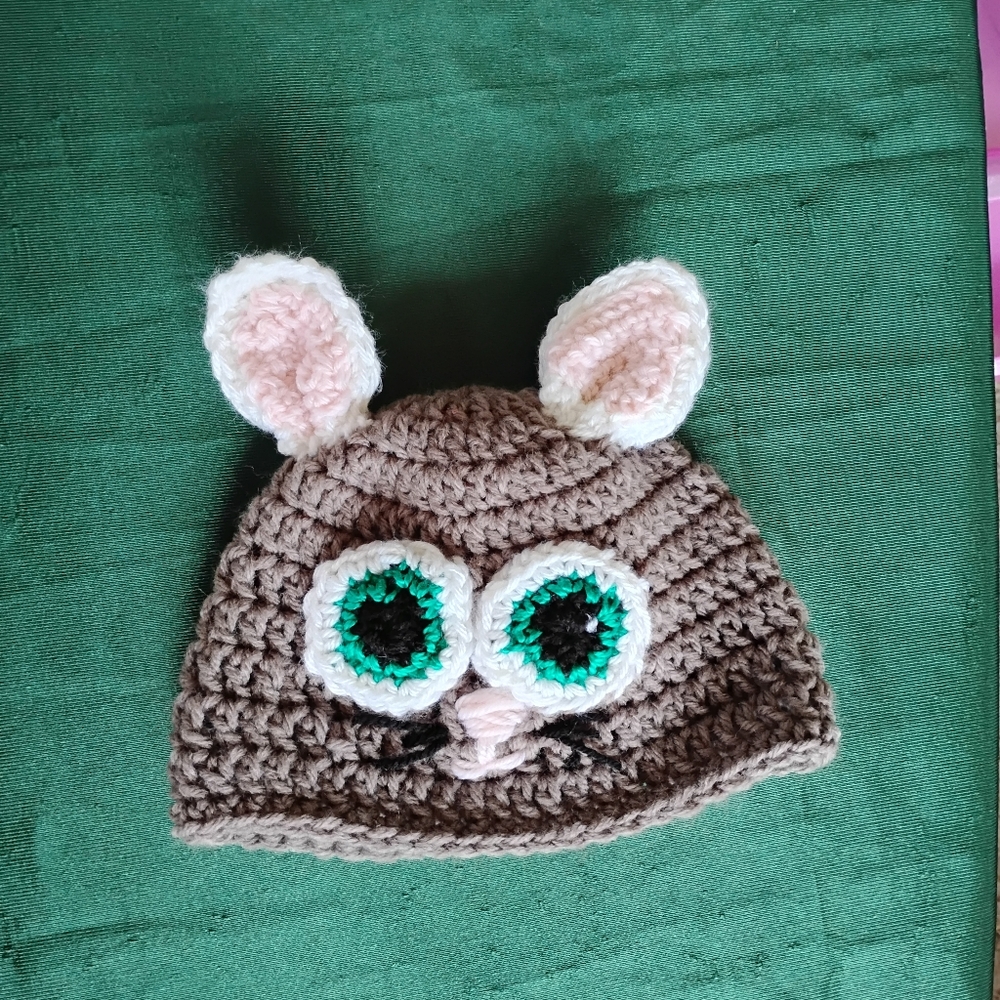 Handmade Crochet BabyHat with Ears